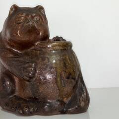 ★狸の置物　中古品の画像