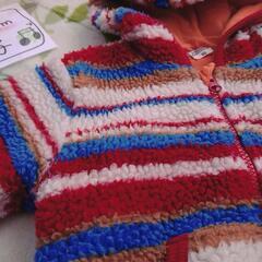 ⤵️女の子 90㎝ モコモコ アウターの画像