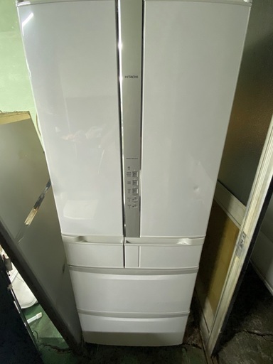 美品 HITACHI 6ドア 冷凍冷蔵庫 475L 真空チルド 冷凍冷蔵庫 冷蔵庫 冷凍庫 生活家電 高品質 ファミリー 便利 可愛い オシャレ 激安 格安 破格 安い 特価