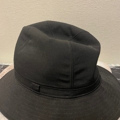 ヨウジ　ヤマモト　Wrinkled Gabardine Fedora hatの画像