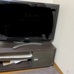 SHARP32vテレビとテレビ台セット