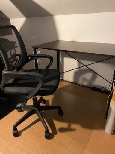 (取引中)机 椅子 床シート コップ置き セット