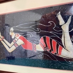 I608 🌈 エスニックな女性のアートパネルの画像