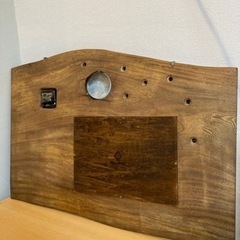 【お取り置き中】※値下げしました　家具工房 BELL WOODの壁掛け時計¥5000→¥3000の画像