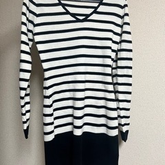 Delyle NOIR ボーダーワンピ