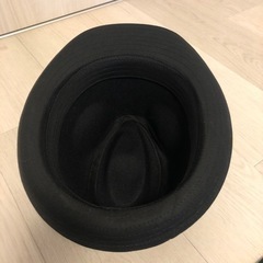 中折れ帽　黒の画像