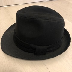 中折れ帽　黒の画像