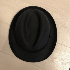 中折れ帽　黒の画像