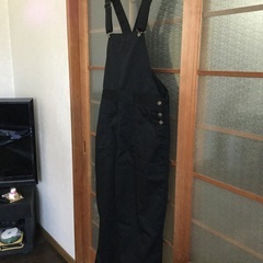 サロペット/オーバーオール　ブラックLの画像