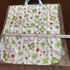 新品　キルティング（キルト）ナップサック手提げ 2wayエコバッグ の画像