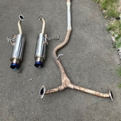 SUBARU LEVORG VM4 柿本reg06Rリアピース＆純正改ストレートセンターマフラー