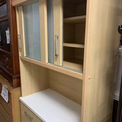 ★来店限定★　レンジボード　木目調　ハガレあり　コンセントあり