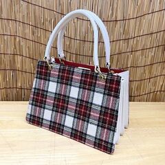 サマンサタバサ クリスマスコレクション 2015 チェック柄 プリーツトート 2wayバッグ ショルダーバッグ Samantha Thavasaの画像