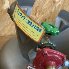 動作品　ミニクック 小型LPガス調理器セット LPガス　アウトドア　キャンプ　釣り　等　持ち運び便利♪ 中古の画像