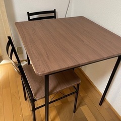 ダイニングテーブル&チェア　3点セットの画像