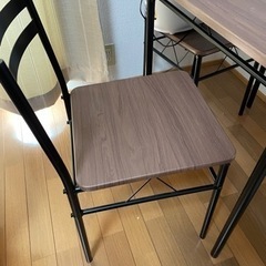 ダイニングテーブル&チェア　3点セットの画像
