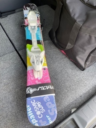 お値下げしました！ショートスキー板とブーツ、バック新品、ほぼ未使用