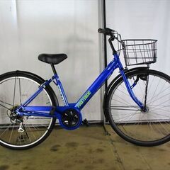 C341★限定特価★ 中古自転車 【26インチ　シティ　6段　LEDオートライト　青 】