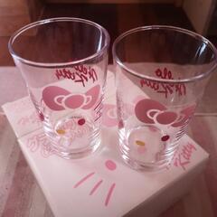サンリオ ハローキティ ペア グラス コップ 未使用品の画像