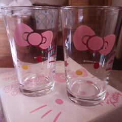 サンリオ ハローキティ ペア グラス コップ 未使用品の画像