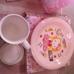 ハローキティ マグカップ お皿 プレート セット 未使用品の画像