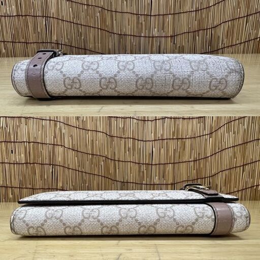 グッチ 長財布 GGスプリーム レディース 二つ折り 財布 ベージュ ピンク 309760 493075 GUCCI ☆ 札幌市 豊平