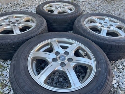 ワ) BRIDGESTONE ブリヂストン BALMINUM バルミナ GR6 15×6J PCD100 5H +45 ガンメタ系 GOOD YEAR EAGLE LS EXE 205/60R15 4本セット