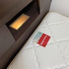 お話中ー収納付きベッド　（日本製・フランスベッドマットレス）の画像
