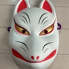 撮影用　お面　狐　白狐　キツネの画像