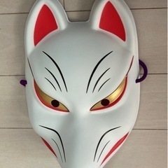 撮影用　お面　狐　白狐　キツネ