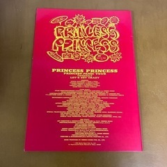【処分しました！】Princess Princess パンフレット2冊セットで！の画像