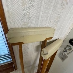 松葉杖　レトロ　木製の画像