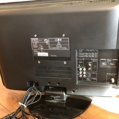 TOSHIBA テレビ　REGZA 22インチの画像