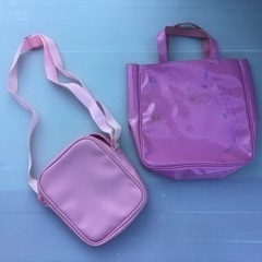 中古　プリキュア　子供　キッズ　ショルダーバック　トートバック　ピンクの画像