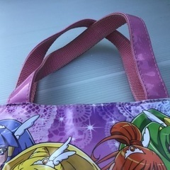中古　プリキュア　子供　キッズ　ショルダーバック　トートバック　ピンクの画像
