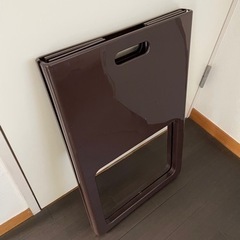 【決まりました】差し上げます/日本製折りたたみバスケットACOTチョコブラウンの画像