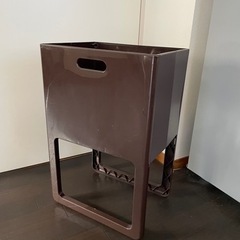 【決まりました】差し上げます/日本製折りたたみバスケットACOTチョコブラウンの画像