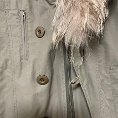 ヘザー☆ファー付きショートモッズコートの画像