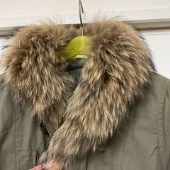 ヘザー☆ファー付きショートモッズコートの画像