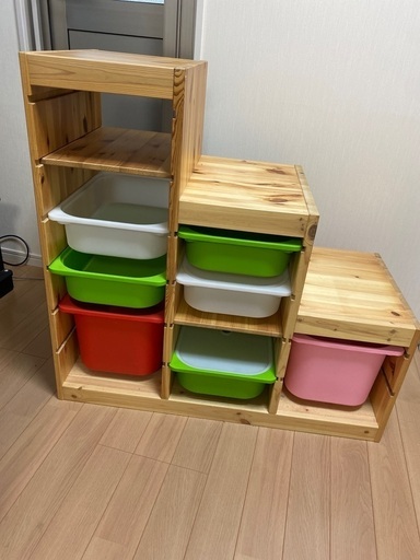 IKEAの木製オモチャ入れ譲ります