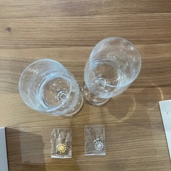 シャンパングラス　ペア　tomilabel