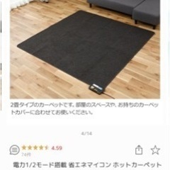 山善(YAMAZEN) 省エネホットカーペット本体(2畳タイプ）