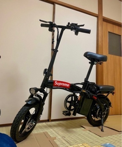 大容量12ahめちゃ早 リミッターカット フル電動自転車 ひねちゃ　アクセル付