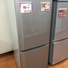 三菱 2ドア冷蔵庫 146L MR-P15A-S K10-14