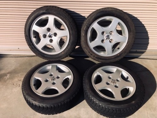 冬タイヤ 155/65R14 プジョー用BBSアルミ付き4本組