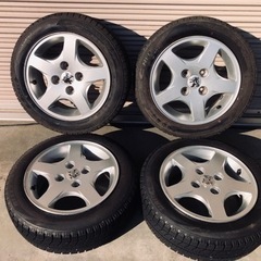 冬タイヤ 155/65R14 プジョー用BBSアルミ付き4本組