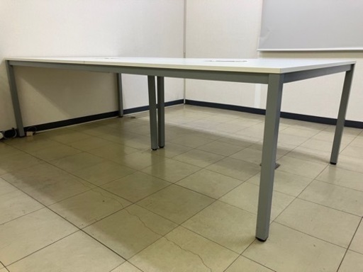 最終値下げします。ミーティングテーブル&オフィスチェア×8脚