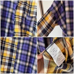 ツートン チェックシャツの画像