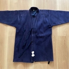 子ども剣道着　綿100素材　1号(140前後)  苗字刺繍あり