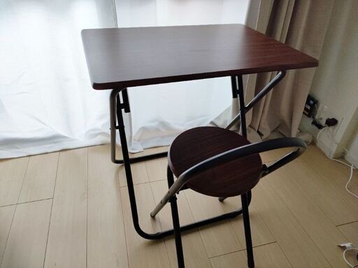 【完了】●美品●折りたたみ机\u0026イス